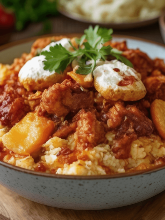 Jambalaya de Frango e Chouriço.